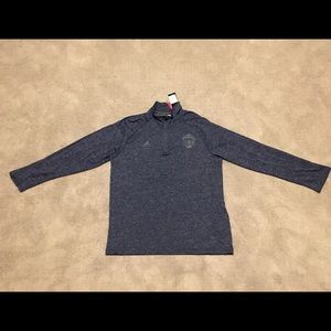 Sporting KC Adidas Climalite Navy Blue Zip XL